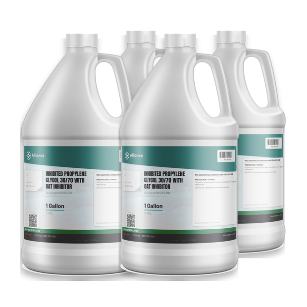 Inhibited Propylene Glycol 30/70, four 1-gallon jugs, Alliance Chemical for data center cooling