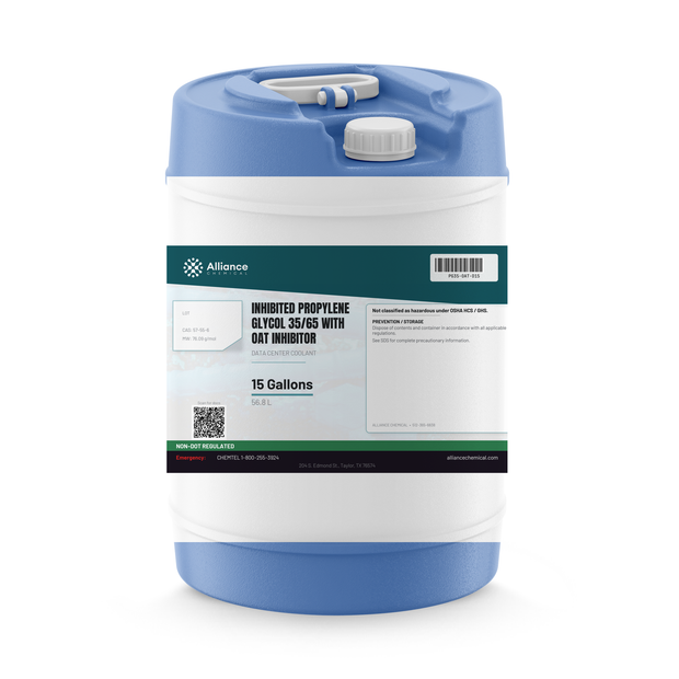 Inhibited Propylene Glycol 35/65 with OAT inhibitor in a 15-gallon drum