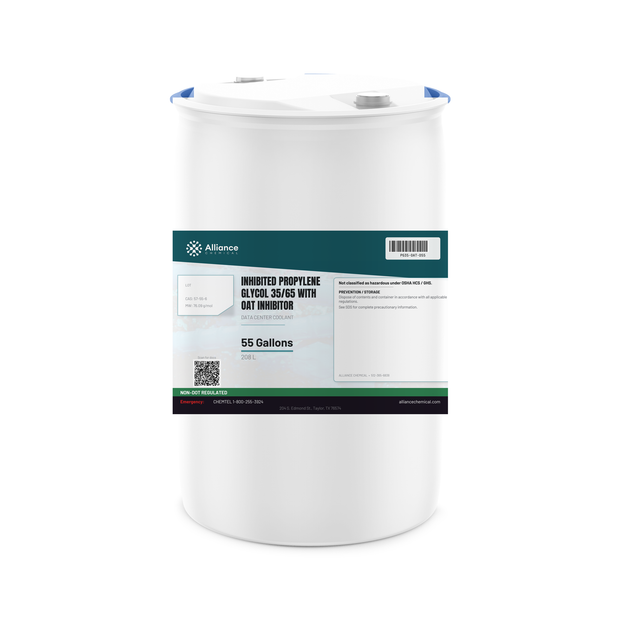 Inhibited Propylene Glycol 35/65 with OAT inhibitor in a 55-gallon drum