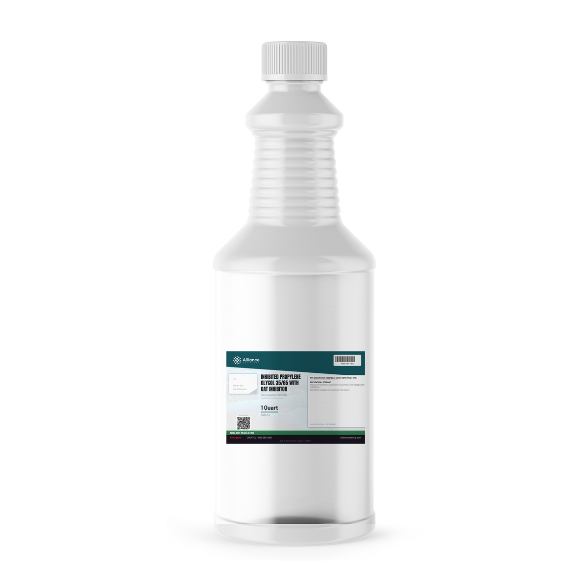 Inhibited Propylene Glycol 35/65 1-quart plastic bottle for data center coolant