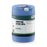 Propylene Glycol 40% USP Grade in a blue 15-gallon plastic carboy, Alliance Chemical