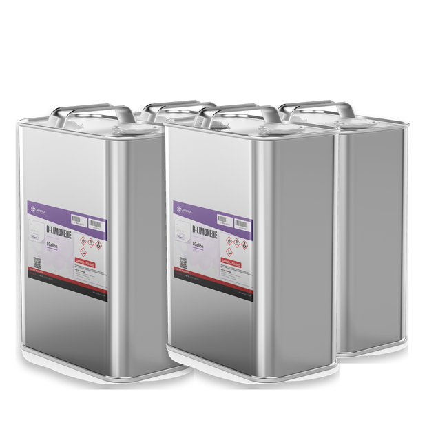 D-Limonene Technical Grade solvent, case of four 1-gallon metal cans, Alliance Chemical
