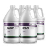 100% USP Grade Pure Castor Oil supplied in four 1-gallon plastic jugs, Alliance Chemical