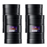Four 55-gallon steel drums of Alliance Chemical Perchloroethylene (PCE, PERC) with labels.