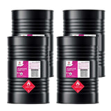 Alliance Chemical 4x55-gallon drums of Petroleum Ether ACS Reagent Grade in black steel containers with flammable liquid