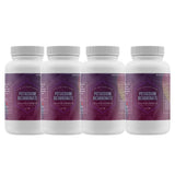 2LB bottles of USP Food Grade Potassium Bicarbonate by Alliance Chemical, HDPE containers non-DOT regulated, 4-pack