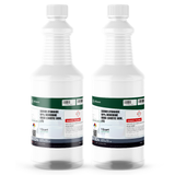 Sodium Hydroxide 50% Membrane Grade in two 1-quart white plastic bottles from Alliance Chemical