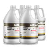 Hydrogen Peroxide 12% ACS Grade in four 1-gallon plastic jugs for laboratory reagent use, Alliance Chemical