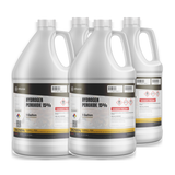 Hydrogen Peroxide 15% ACS Reagent Grade in four 1-gallon jugs for laboratory sample preparation, Alliance Chemical