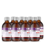 Cyclohexanone ACS grade in eight 1-liter amber glass bottles from Alliance Chemical for resin and adhesive formulation