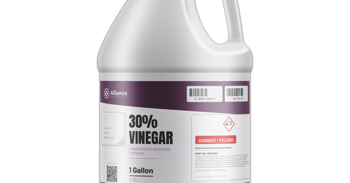 30% Vinegar Technical Grade | Industrial Strength | Alliance Chemical