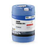 Sodium Hydroxide 15% Technical Grade in a 15-gallon blue carboy for water treatment by Alliance Chemical
