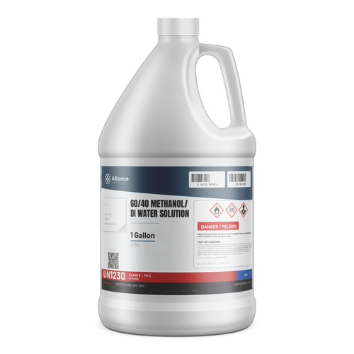 60/40 Methanol/DI Water Solution Technical Grade in a 1-gallon jug, Alliance Chemical