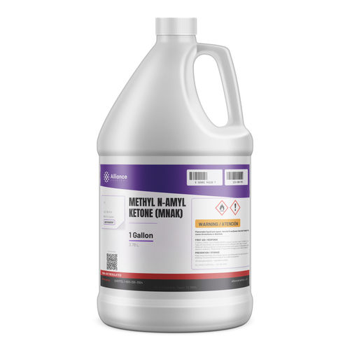 Methyl n-Amyl Ketone ACS Reagent Grade in a 1-gallon plastic jug, Alliance Chemical