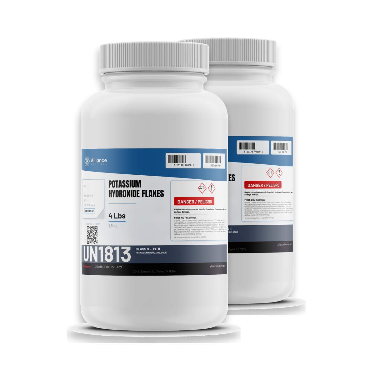 Potassium Hydroxide Flakes ACS Grade