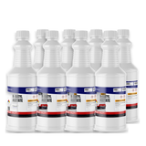 Technical grade N-Butyl Acetate in eight 1-quart plastic bottles from Alliance Chemical for coatings and adhesives