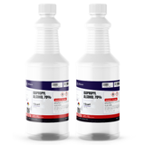 Isopropyl Alcohol 70% USP Grade in two 1-quart bottles from Alliance Chemical for surface prep solutions