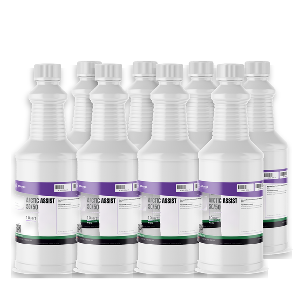 Arctic Assist 50/50 Technical Grade in a case of eight 1-quart plastic bottles by Alliance Chemical