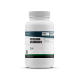 Potassium Bicarbonate FCC USP Grade in a 2-lb white plastic bottle, Alliance Chemical