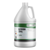 Glycerin 75% Food Grade in a 1-gallon plastic jug for food and beverage formulations, Alliance Chemical