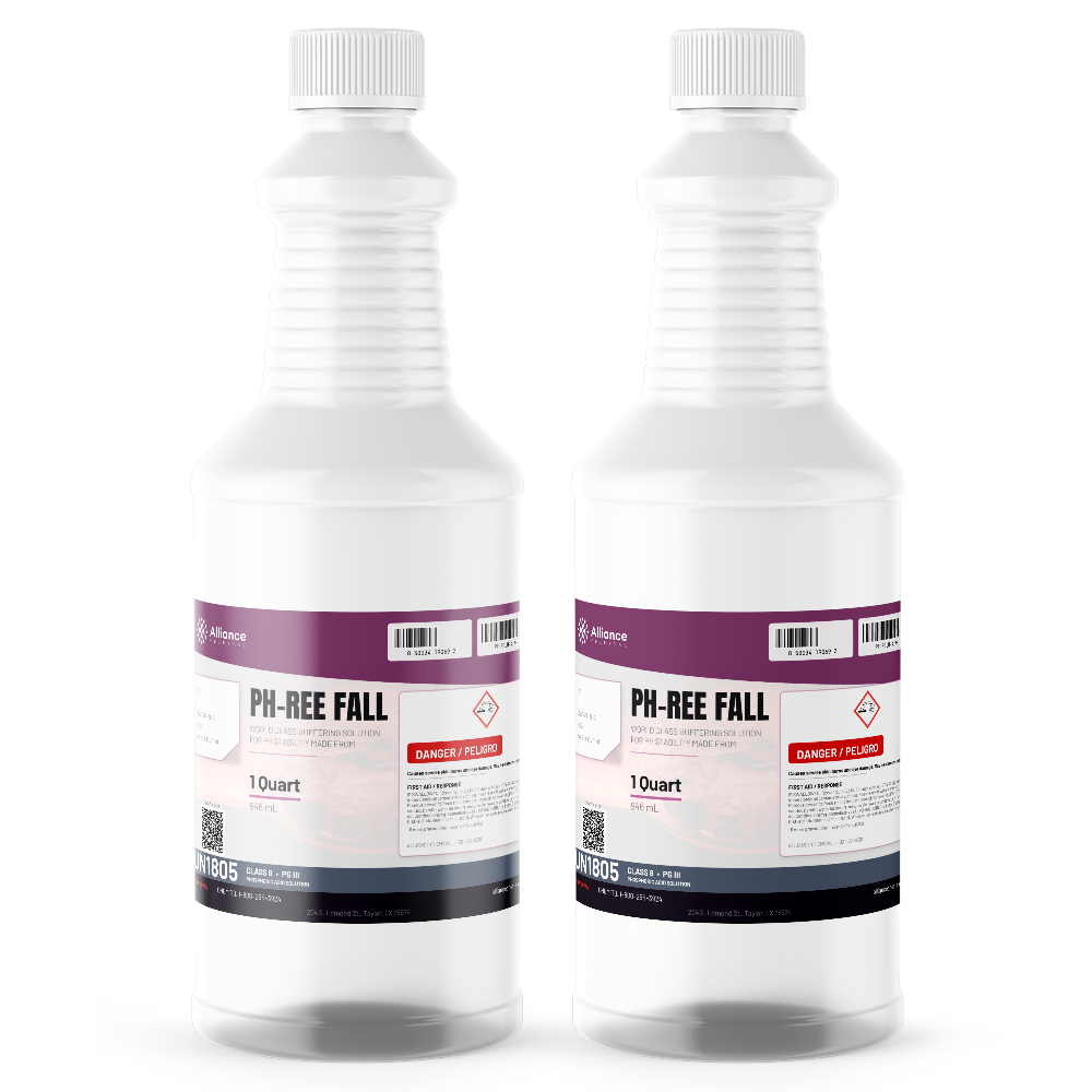 Phosphoric Acid 30% Technical Grade pH-Ree Fall in two 1-quart plastic bottles, Alliance Chemical