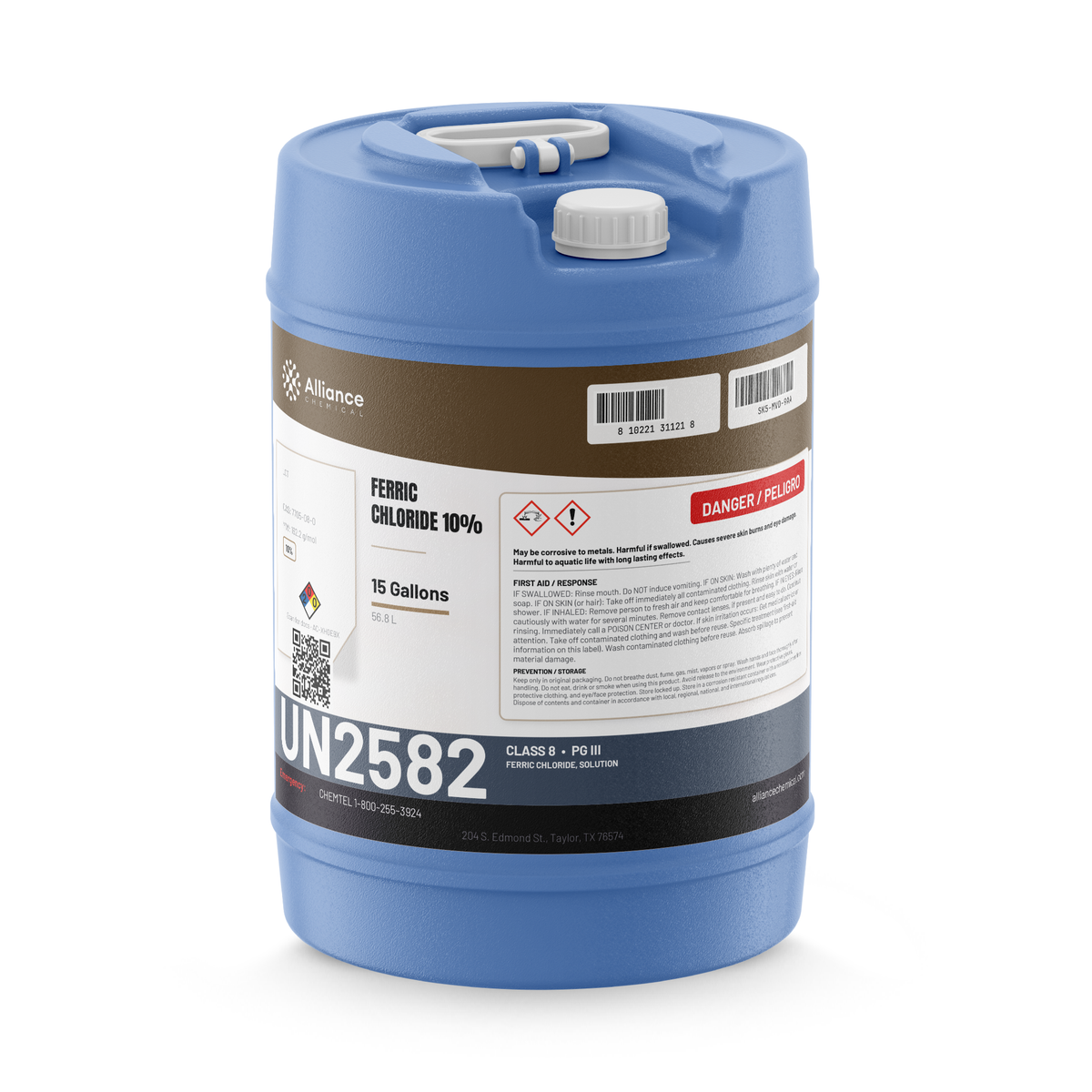 Ferric Chloride 10% Water Treatment Grade