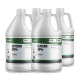 Glycerin 50% Food Grade in a case of four 1-gallon white plastic jugs from Alliance Chemical