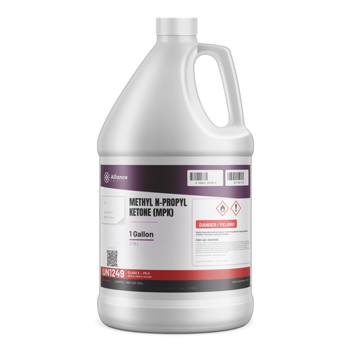 Methyl N-Propyl Ketone Technical Grade in a 1-gallon plastic jug by Alliance Chemical for surface cleaning