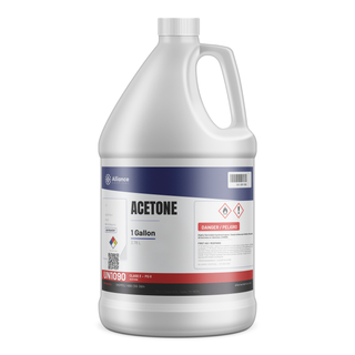 Acetone 99.5% ACS Reagent Grade in a 1-gallon jug for precision laboratory cleaning, Alliance Chemical
