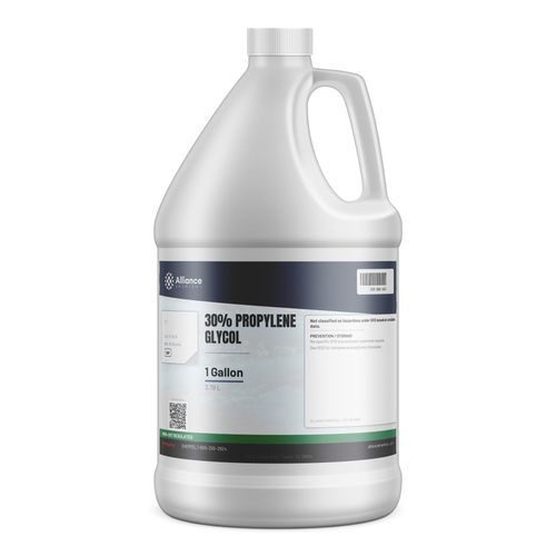 30% Propylene Glycol USP Grade in a 1-gallon plastic jug with handle, Alliance Chemical