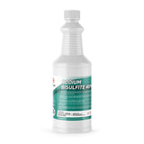 1-Quart plastic bottle of Alliance Chemical Sodium Bisulfite 40% with a ribbed neck, white cap, and product label.
