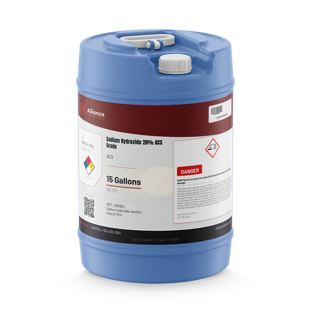 Sodium Hydroxide 20% ACS Grade