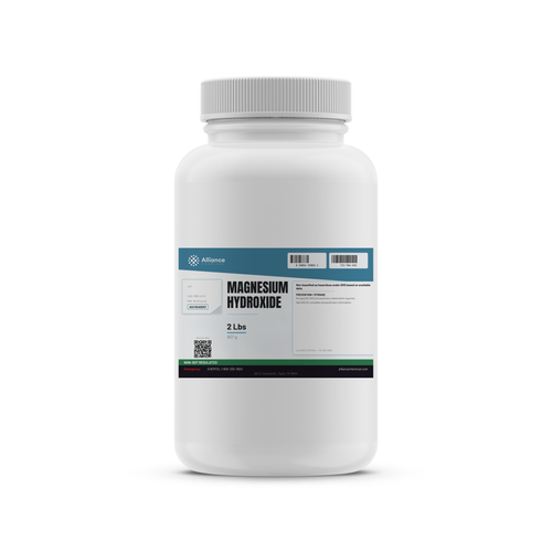 Magnesium Hydroxide ACS Reagent Grade in a 2-lb plastic bottle from Alliance Chemical