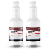 Hydrochloric Acid 15% ACS Grade in two 1-quart plastic bottles from Alliance Chemical