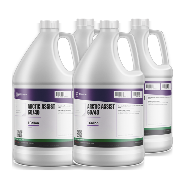 Arctic Assist 60/40 Technical Grade in four 1-gallon white plastic jugs, Alliance Chemical