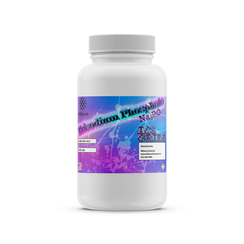2lb Trisodium Phosphate (Na3PO4) ACS reagent grade in HDPE bottle Alliance Chemical branded, hazard symbol