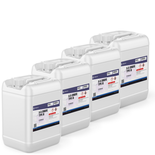 A-A-59601E Type III Technical Grade liquid in four 5-gallon pails, Alliance Chemical