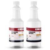 Hydrochloric Acid 20% Technical Grade in two 1-quart plastic bottles by Alliance Chemical