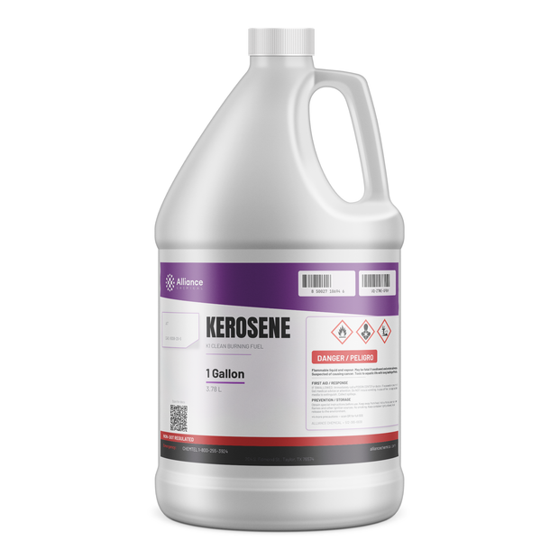 K1 Kerosene clean burning fuel in a 1-gallon jug from Alliance Chemical for portable space heaters and parts degreasing