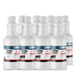 Mineral spirits technical grade in eight 1-quart plastic bottles from Alliance Chemical for paint thinning and parts degreasing