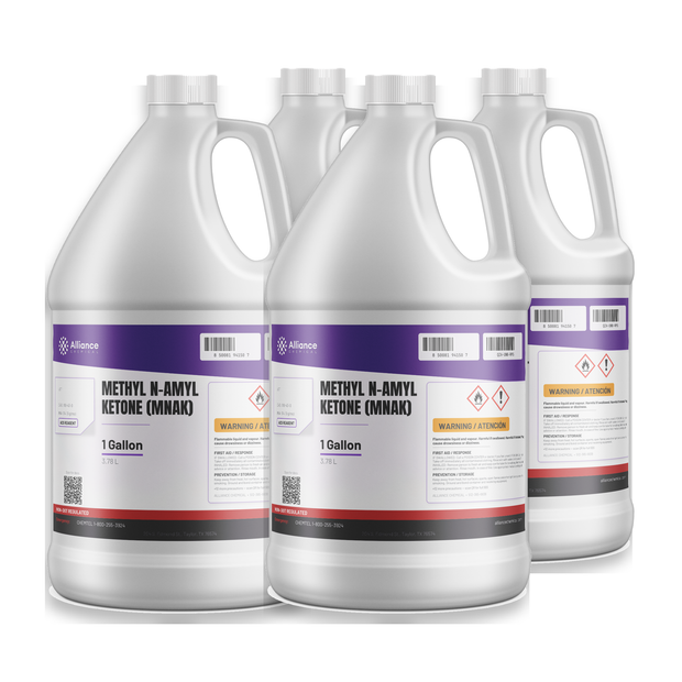 Methyl n-Amyl Ketone ACS Reagent Grade four 1-gallon plastic jugs Alliance Chemical for coatings and synthesis