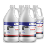 Methanol ACS Reagent Grade 99.8% four 1-gallon plastic jugs case Alliance Chemical