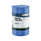 Propylene Glycol 20% USP Grade in a 55-gallon blue plastic drum from Alliance Chemical