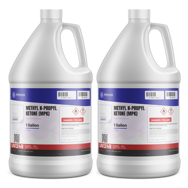 Methyl n-Propyl Ketone ACS Reagent Grade in two 1-gallon jugs for surface coatings, Alliance Chemical