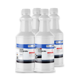 Sodium Hydroxide 20% Technical Grade solution in four 1-quart plastic bottles, Alliance Chemical