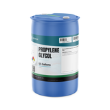 Propylene Glycol USP Grade in a 55-gallon blue plastic closed-head drum, Alliance Chemical