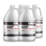 10% diluted acetic acid food grade in a case of four 1-gallon plastic jugs from Alliance Chemical