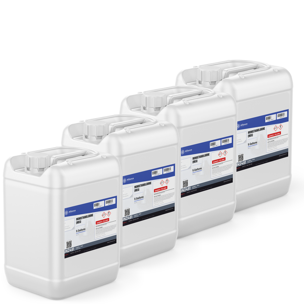 Monoethanolamine Technical Grade four 5-gallon pails Alliance Chemical for acid gas scrubbing