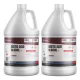 Acetic Acid Glacial Food Grade, two 1-gallon jugs from Alliance Chemical for pH regulation and scale removal
