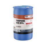Phosphoric Acid 45% ACS Reagent Grade in a 55-gallon blue polyethylene drum, Alliance Chemical